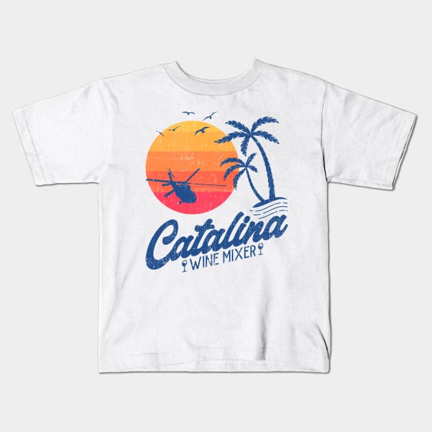 Catalina Wine Mixer Kids T-Shirt by Sachpica